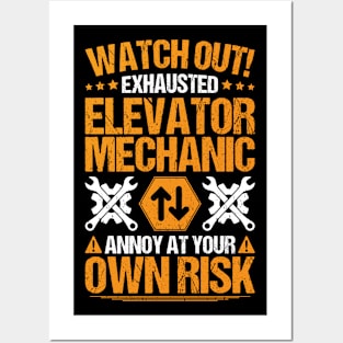 Elevator Mechanic Elevator Installer Posters and Art